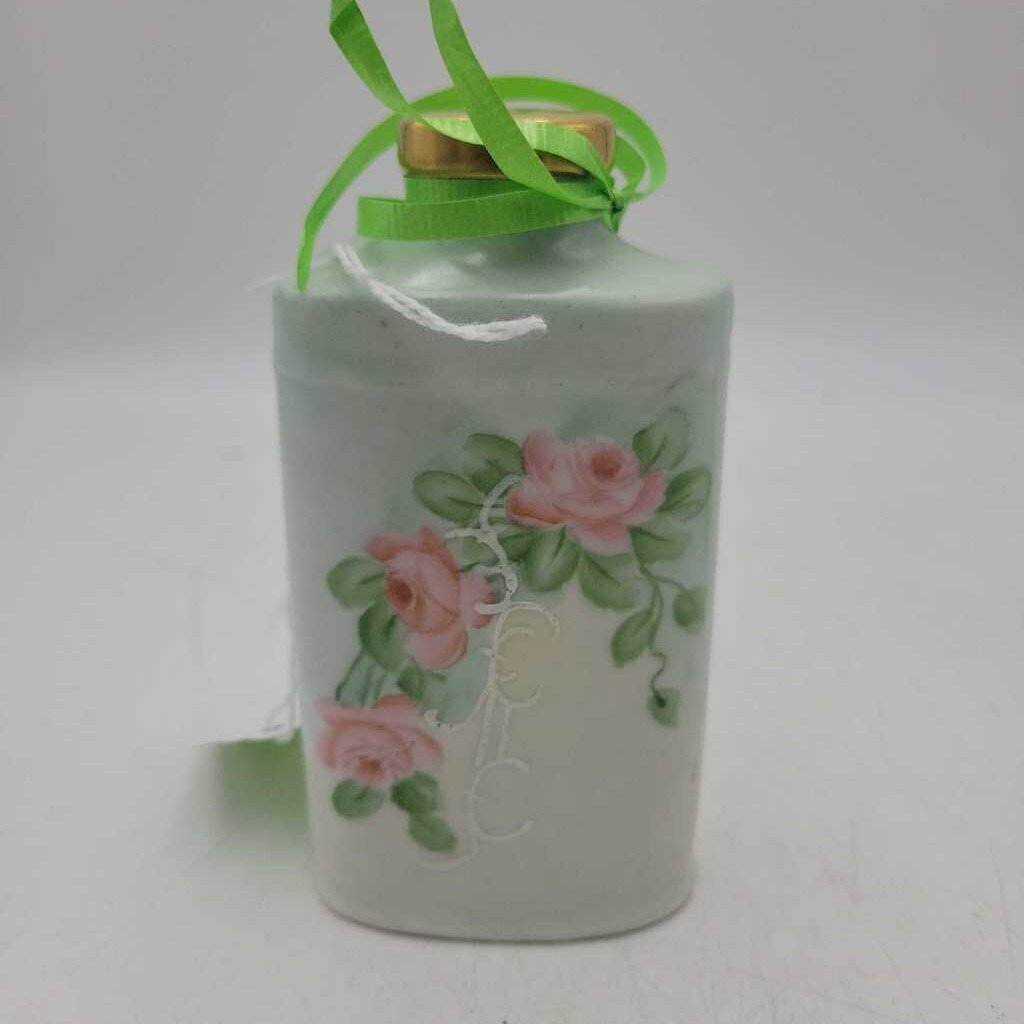 Antique Hand Painted Talc Bottle (DEB)