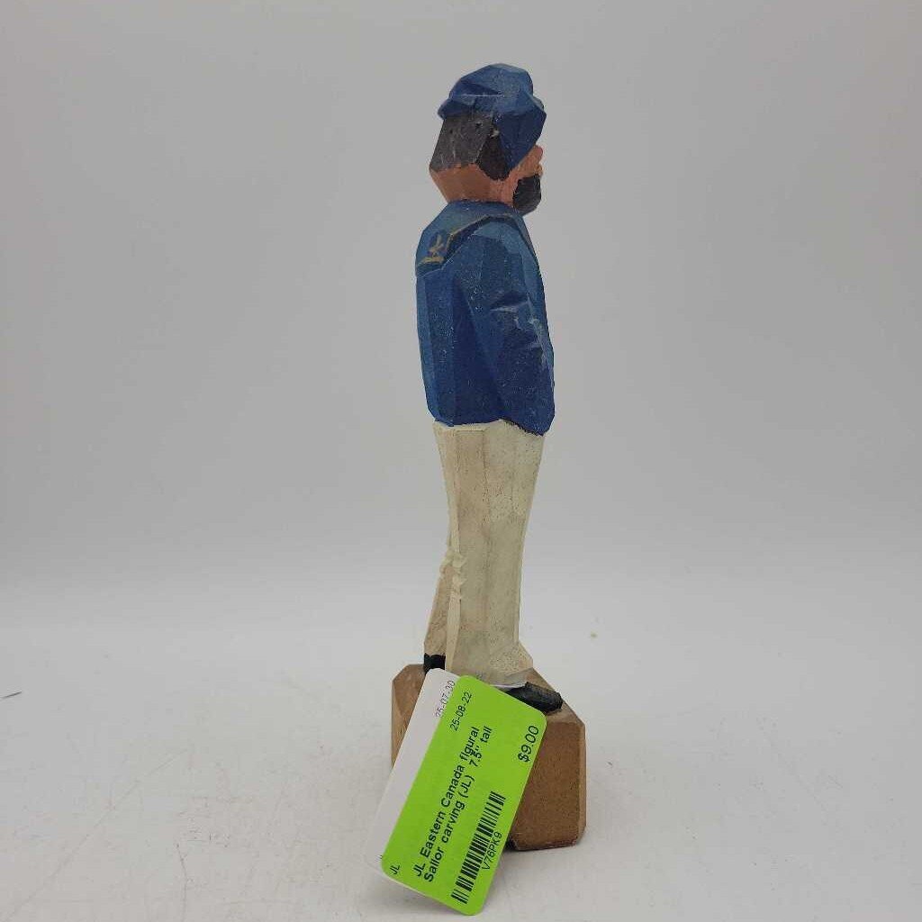 Eastern Canada figural Sailor carving (JL)