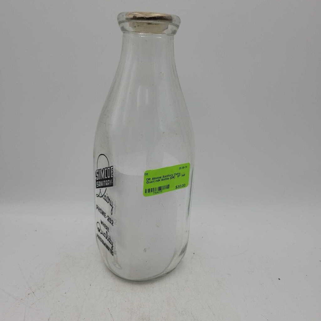 Simcoe Sanitary Dairy Quart milk Bottle (DR)