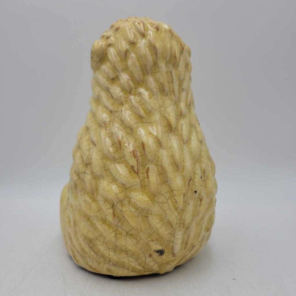Yellow ceramic hedgehog Figure (JL)