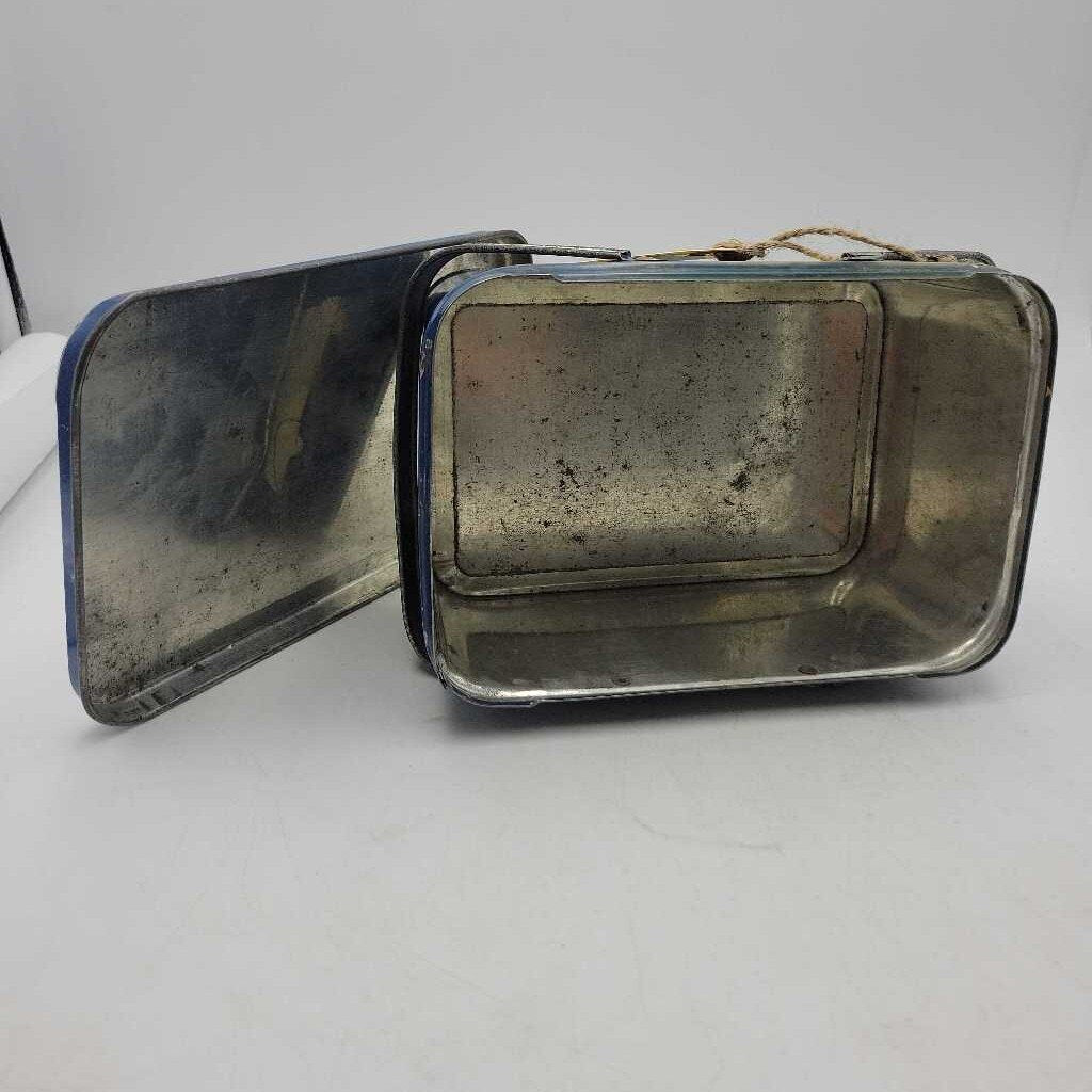 Vintage Tin Transportation Lunch pail bucket (US2)