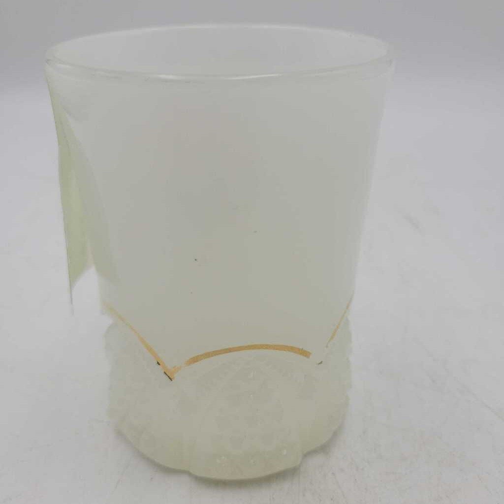 Souvenir Port Dover Canada Milk Glass Cup (JAS)