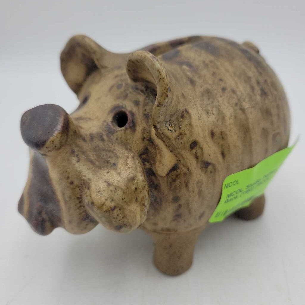 Studio Pottery Piggy Bank (1185) (MCOL)