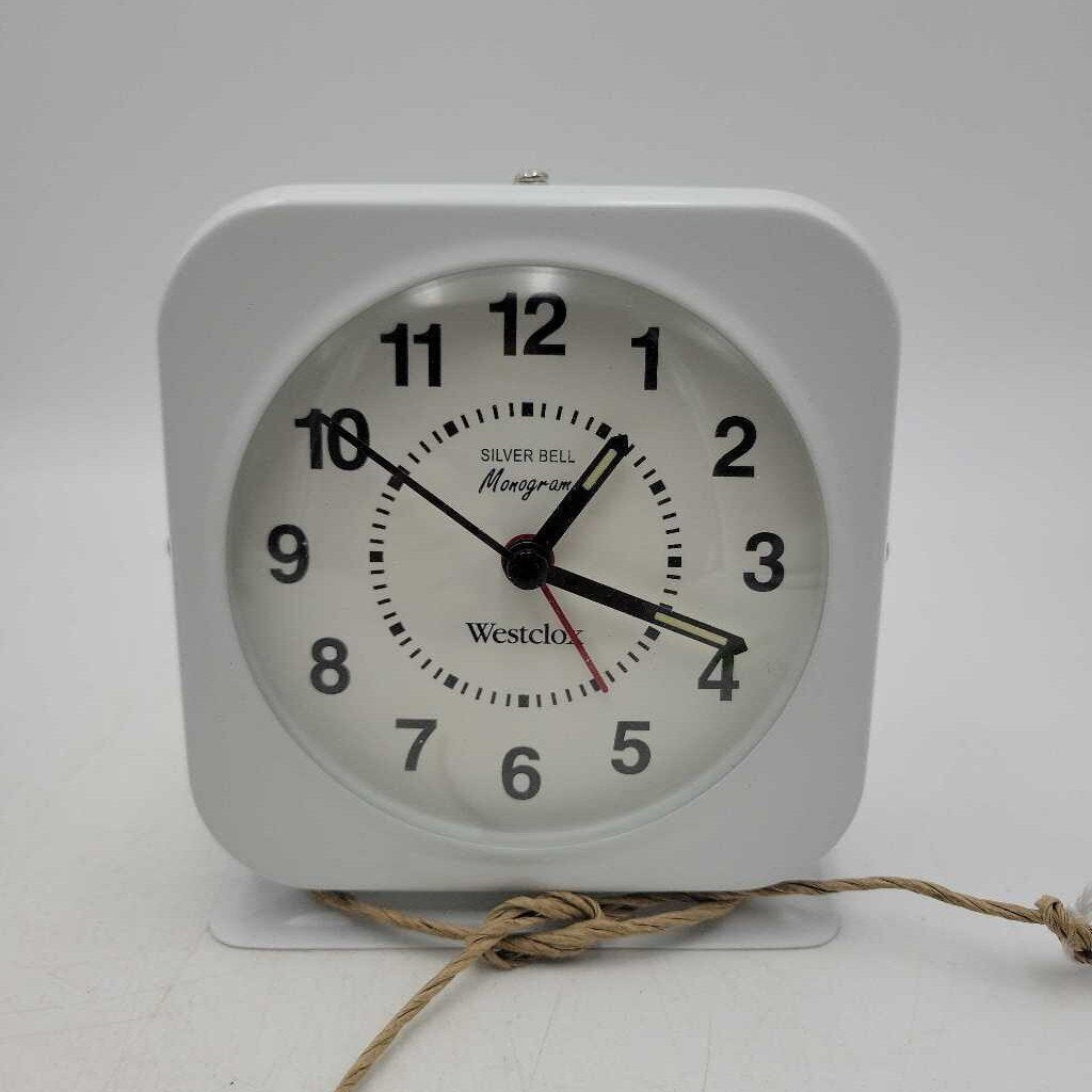 Westclox Silver Bell alarm clock working (M2) 105