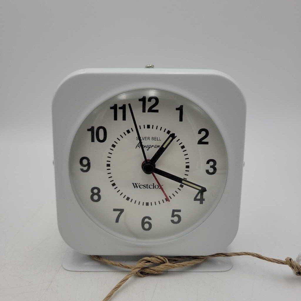 Westclox Silver Bell alarm clock working (M2) 105