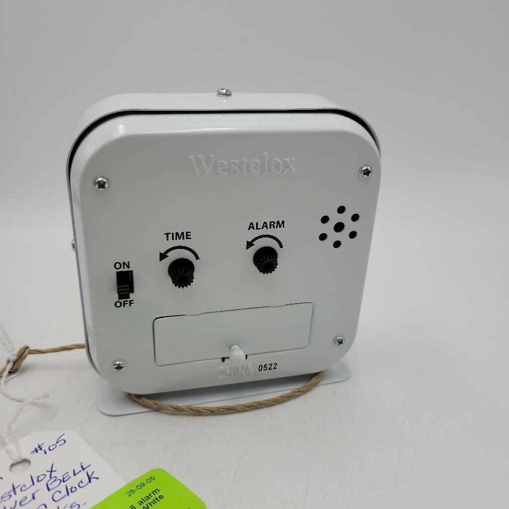 Westclox Silver Bell alarm clock working (M2) 105