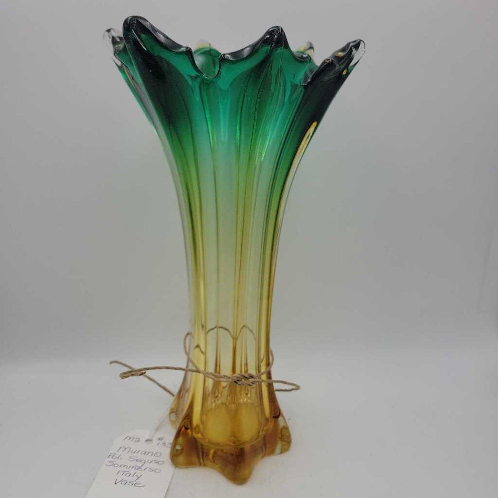Murano Poli Seguso Sommerso Italy Vase (M2) 133