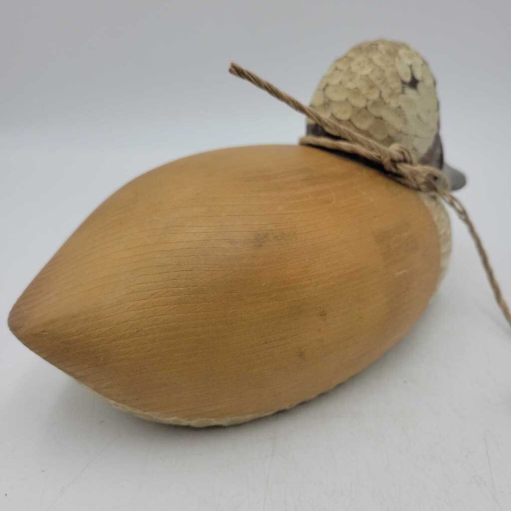 Wooden Duck carved decoy By Robert MacInnis 2002 (M2) 110