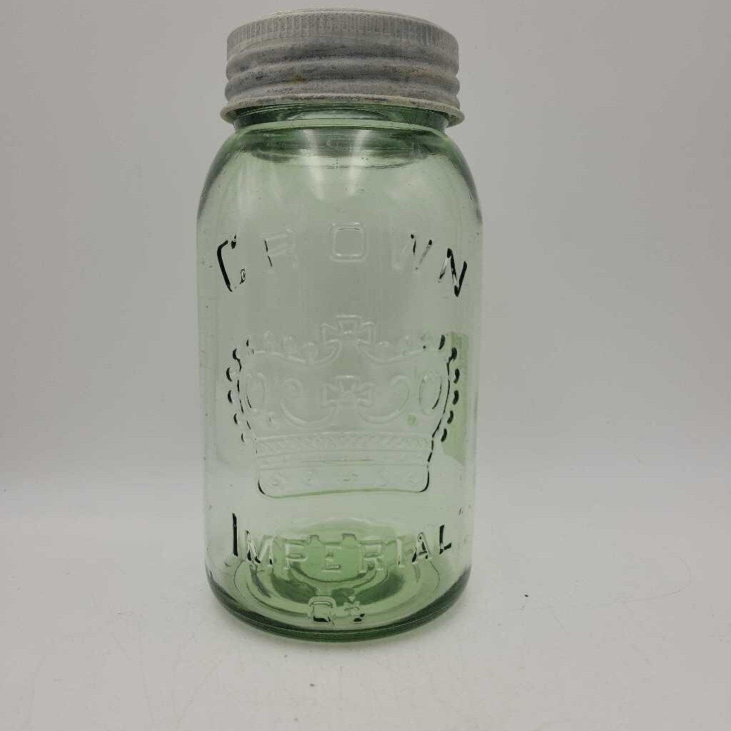 Crown Quart Jar Apple Green (JAS)