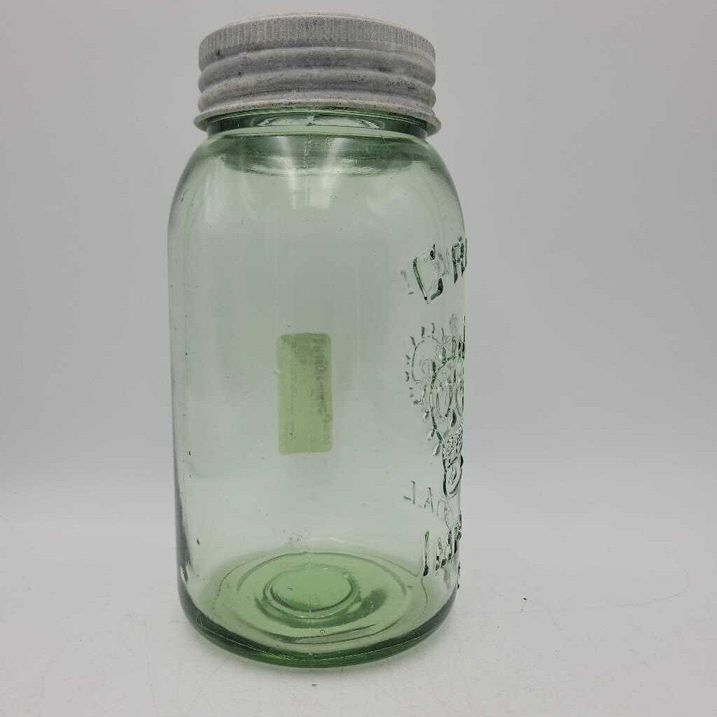 Crown Quart Jar Apple Green (JAS)