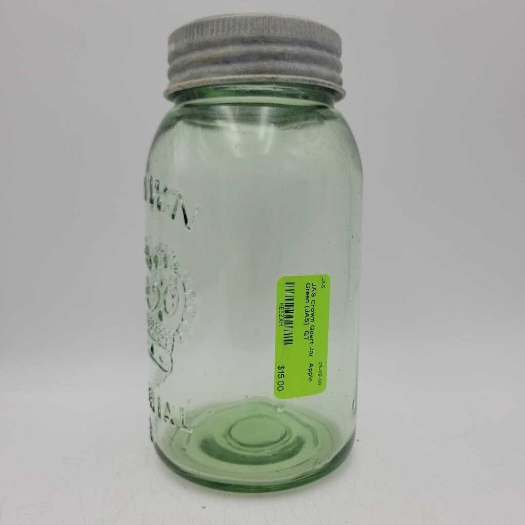 Crown Quart Jar Apple Green (JAS)