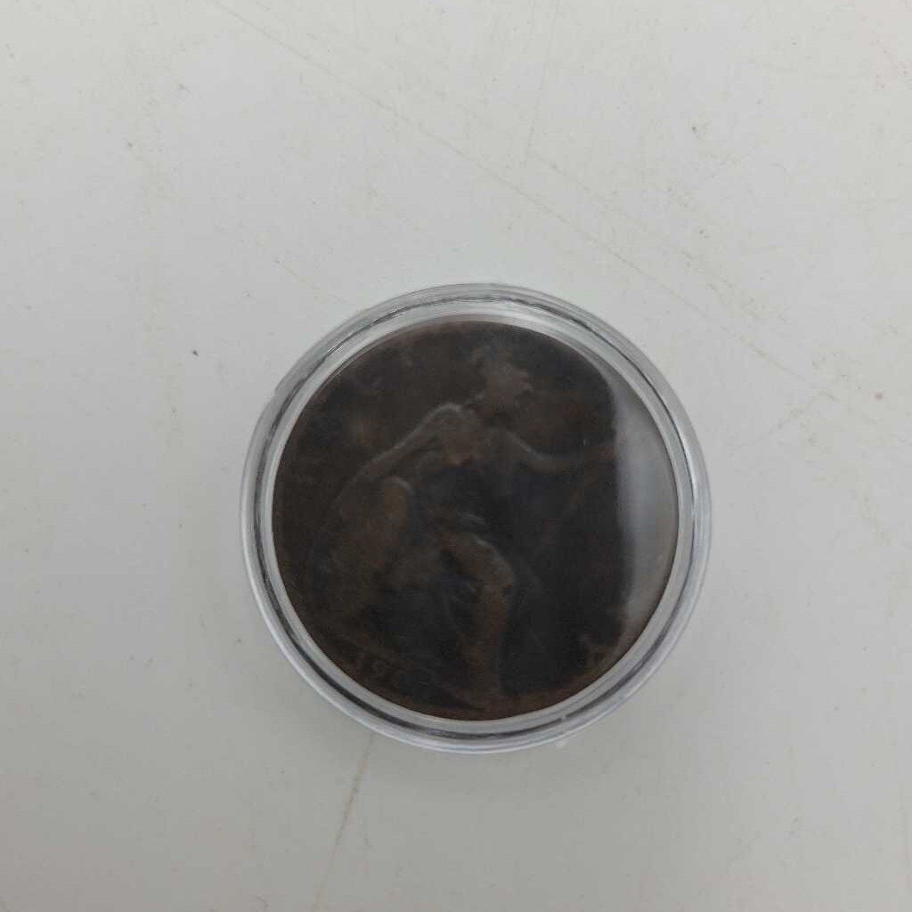 1900 Half Penny coin (JAS)
