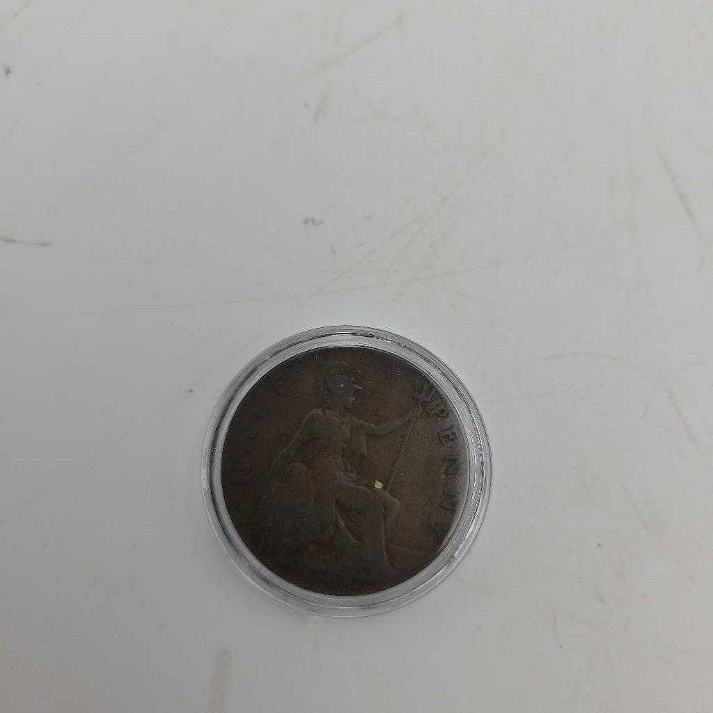 1905 British Half Penny coin (JAS)
