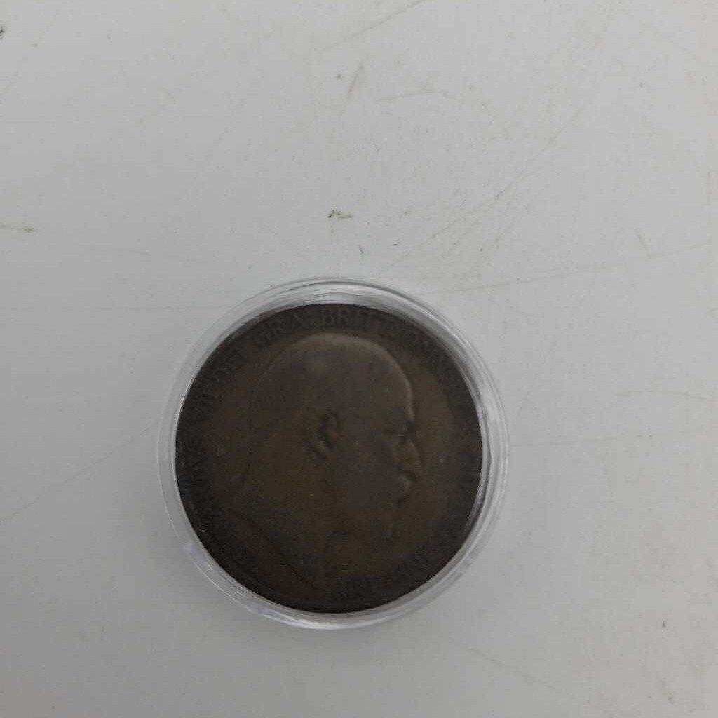 1905 British Half Penny coin (JAS)