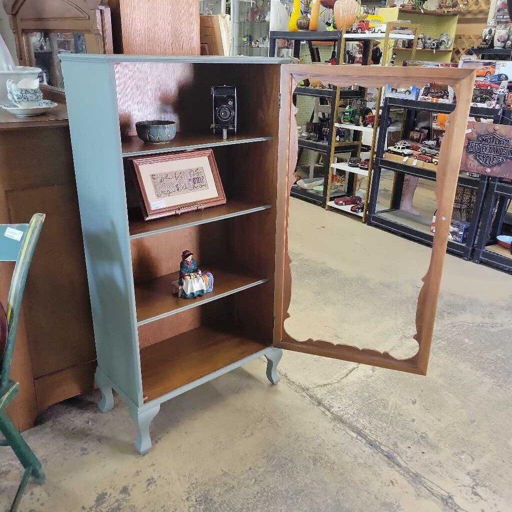 Custom Refinished Shelf Display cabinet (YVO) 509