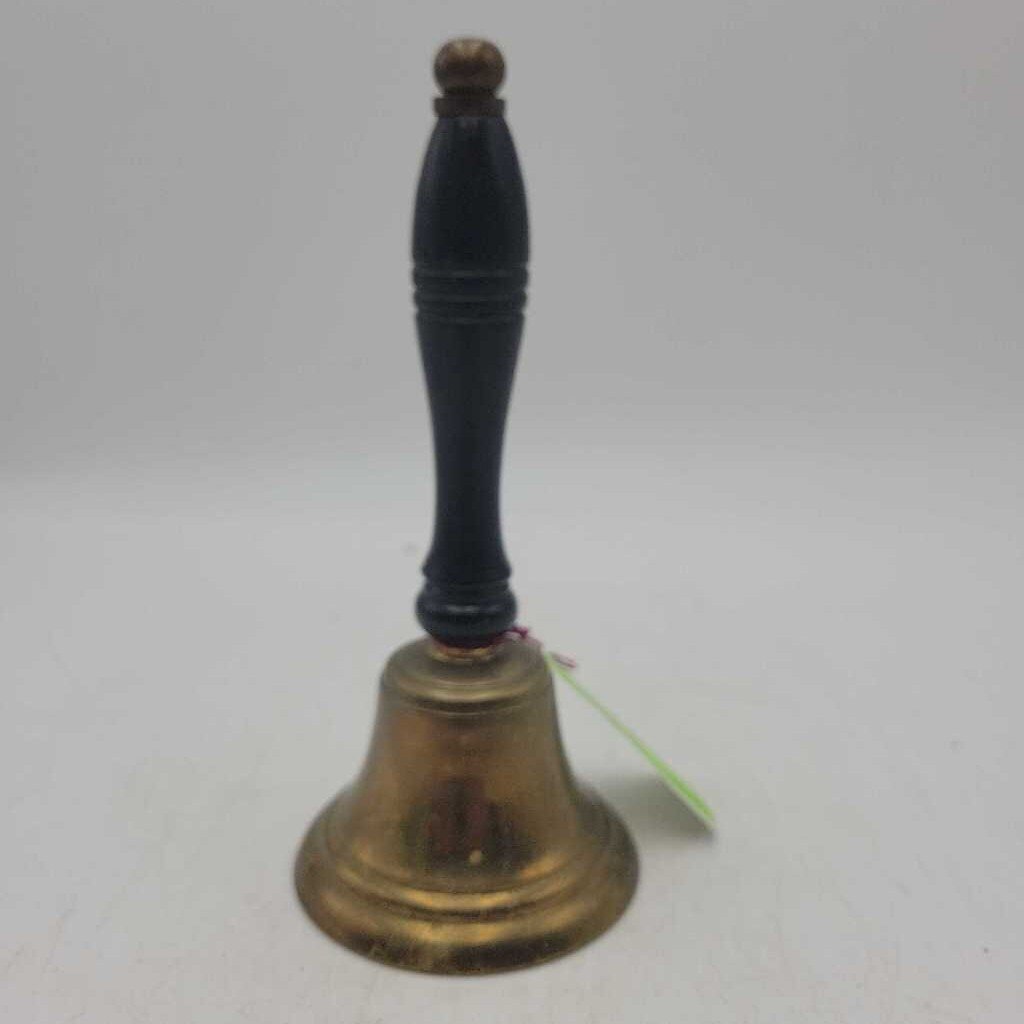 Vintage Brass Bell wooden Handle (RHA)