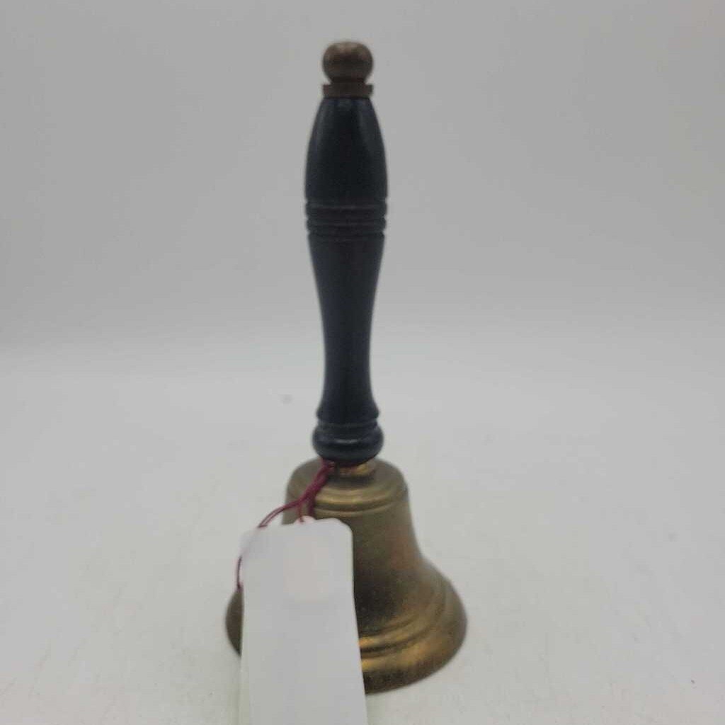 Vintage Brass Bell wooden Handle (RHA)