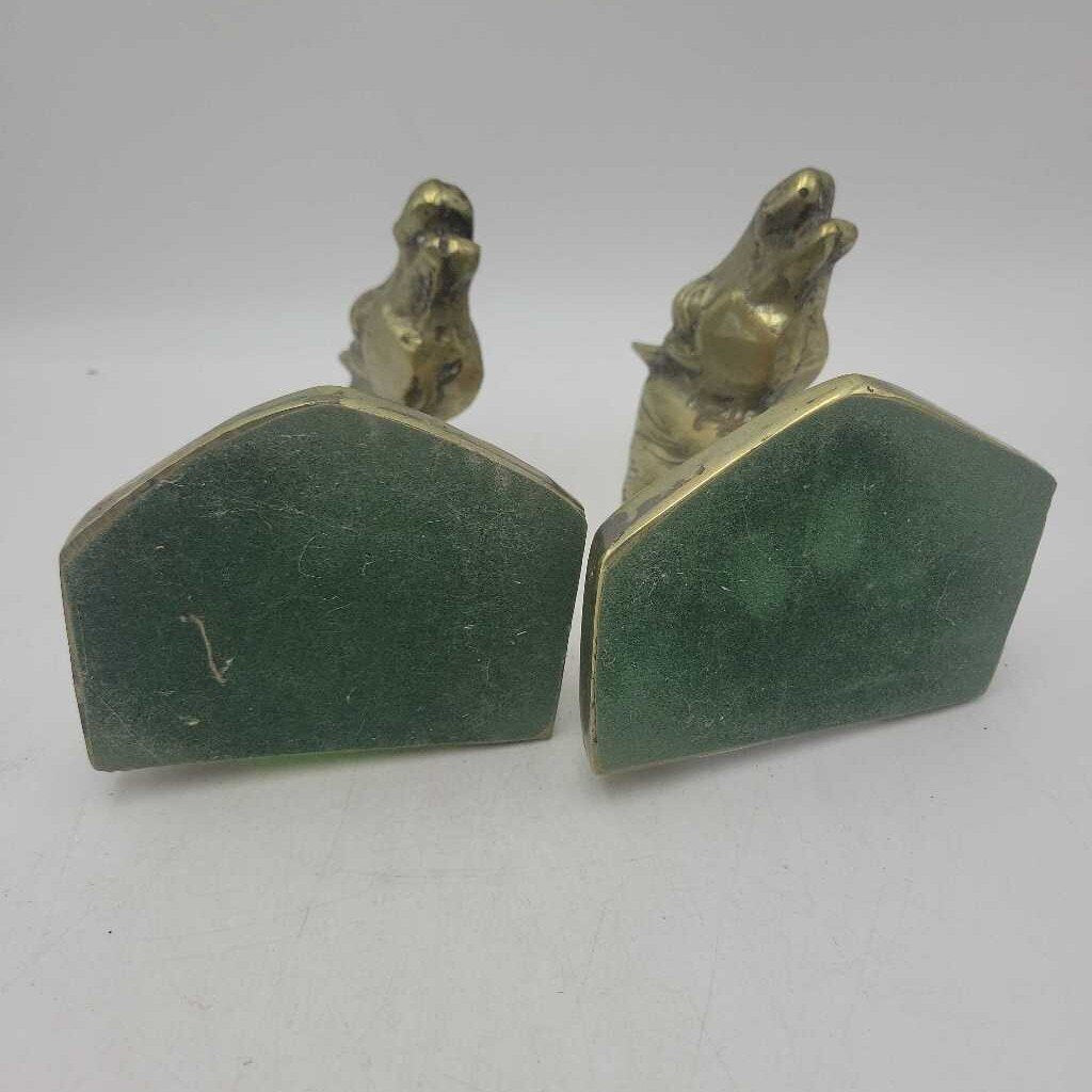 Brass Horse Head Bookends (2 pieces) D23tx