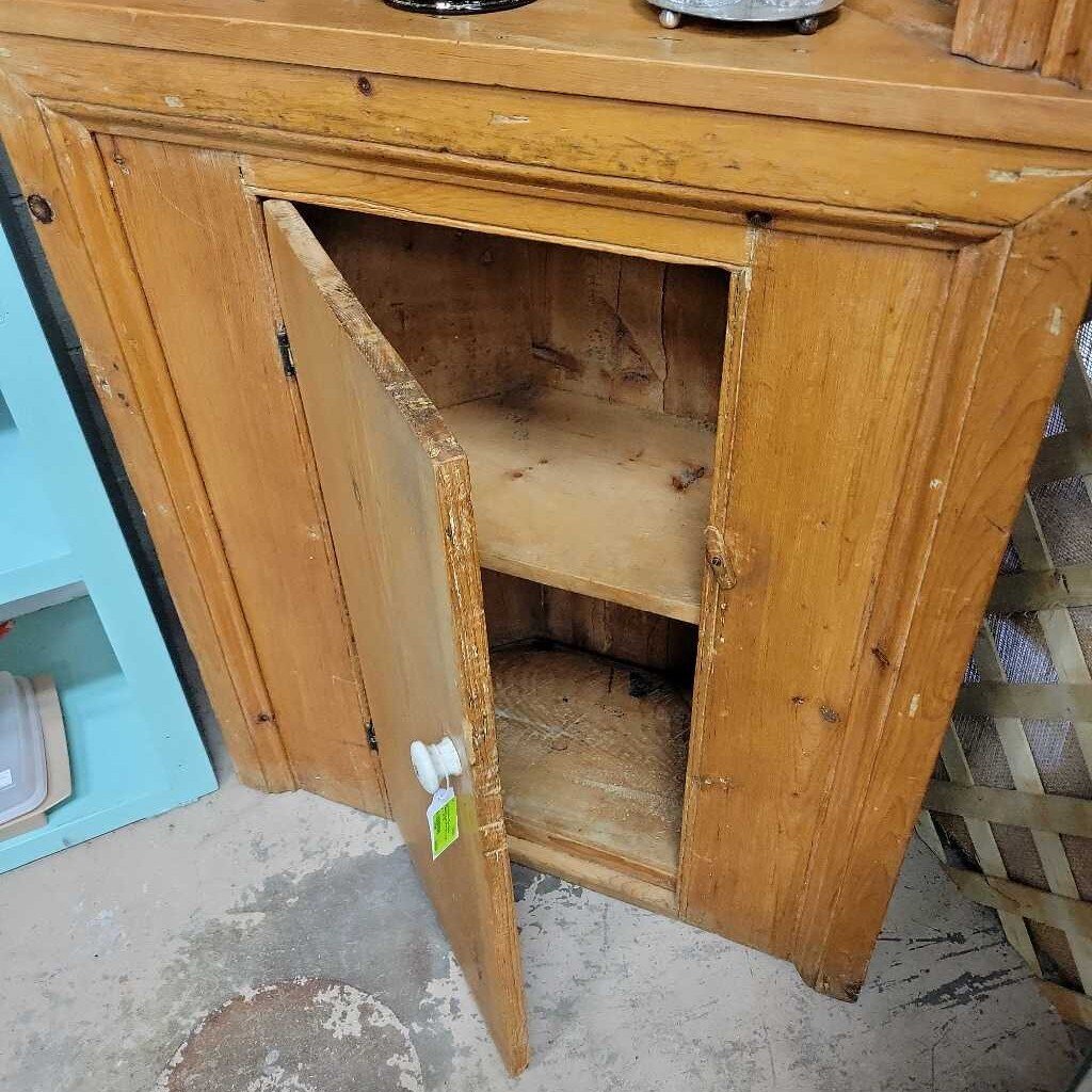 Primitive Pine Corner Cabinet (LOR)