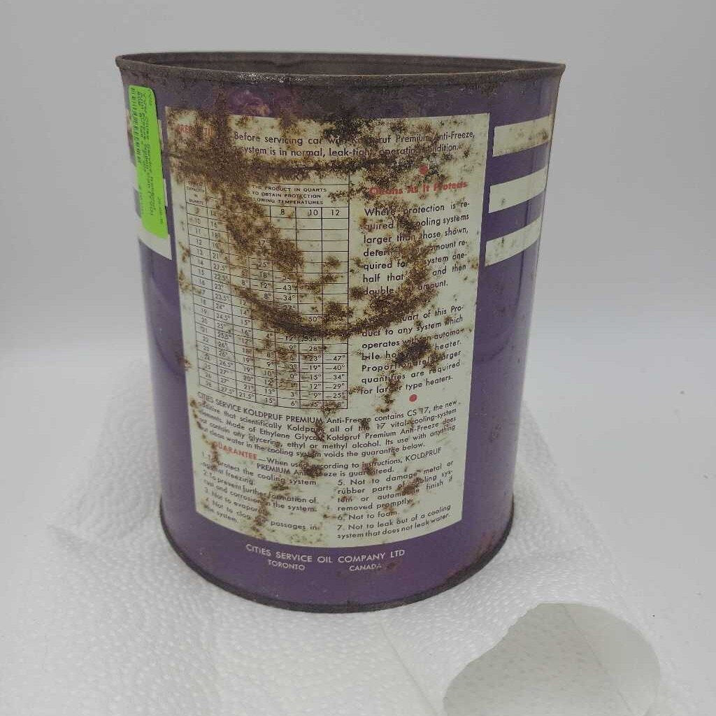 Cities Service Koldpruf Anti Freeze Gallon Can (YVO) 509