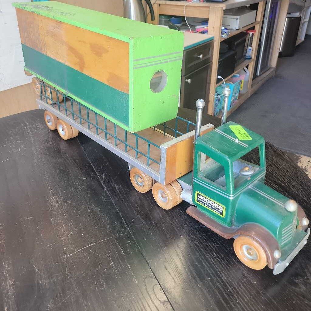 Jacobs Greenhouses Wooden Transport and 2 trailers truck hand made (JAS)