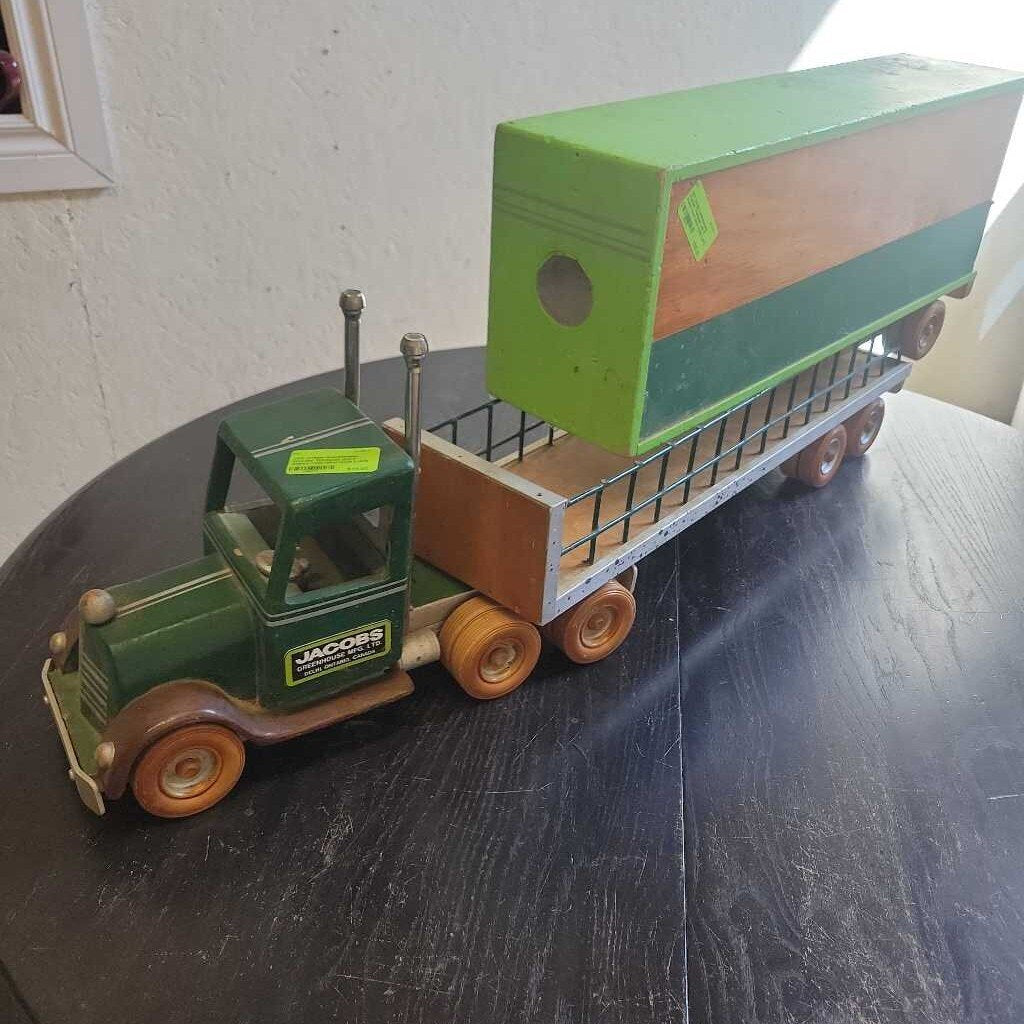 Jacobs Greenhouses Wooden Transport and 2 trailers truck hand made (JAS)