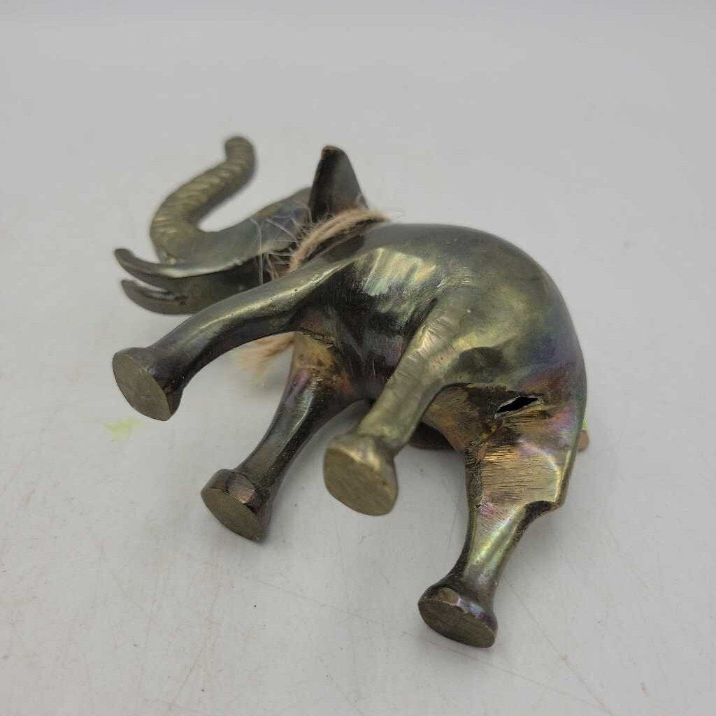 3.5"H x 4"L Brass Elephant Figurine (SAL)