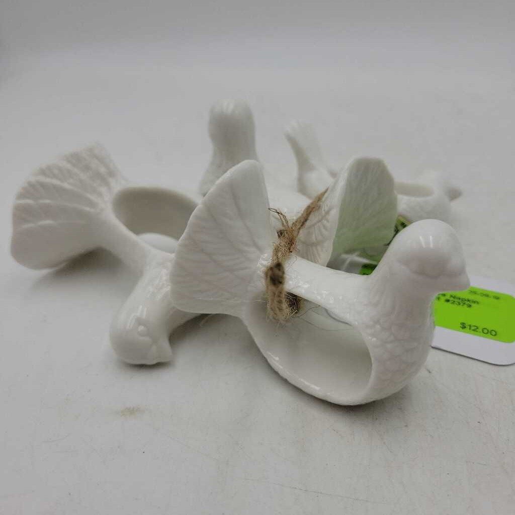 Set of 4 Dove Napkin Holders by Abbott #2379 (MCC)
