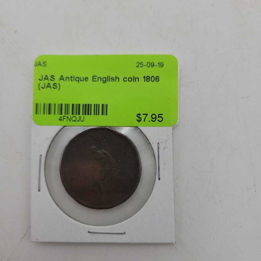 Antique English coin 1806 (JAS)