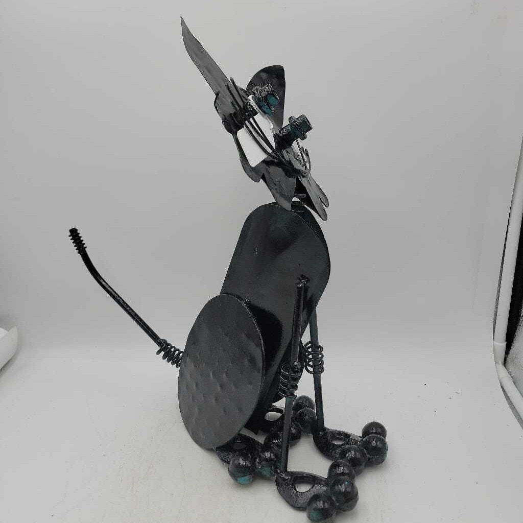 Welded metal Cat Yard Art (JH49)