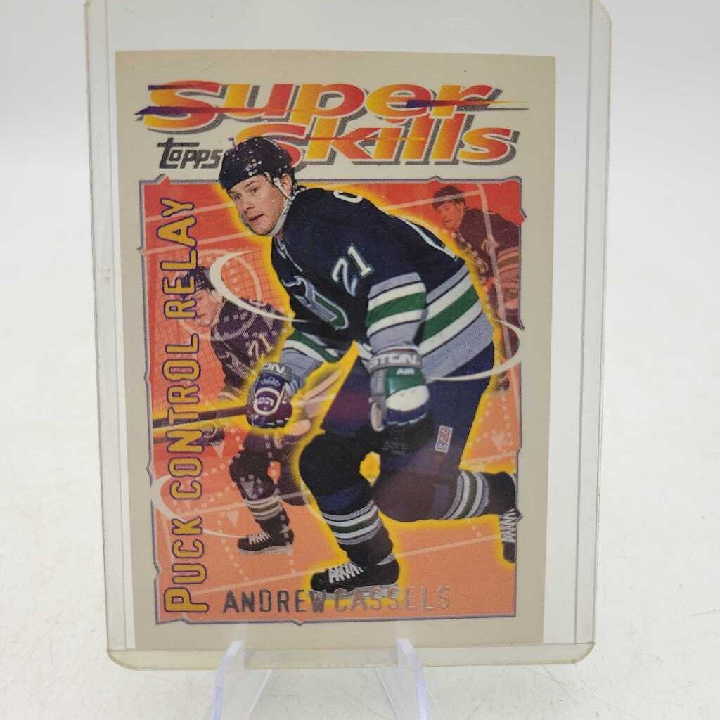 Andrew Cassels Topps 1996 Hockey card #4(JAS)