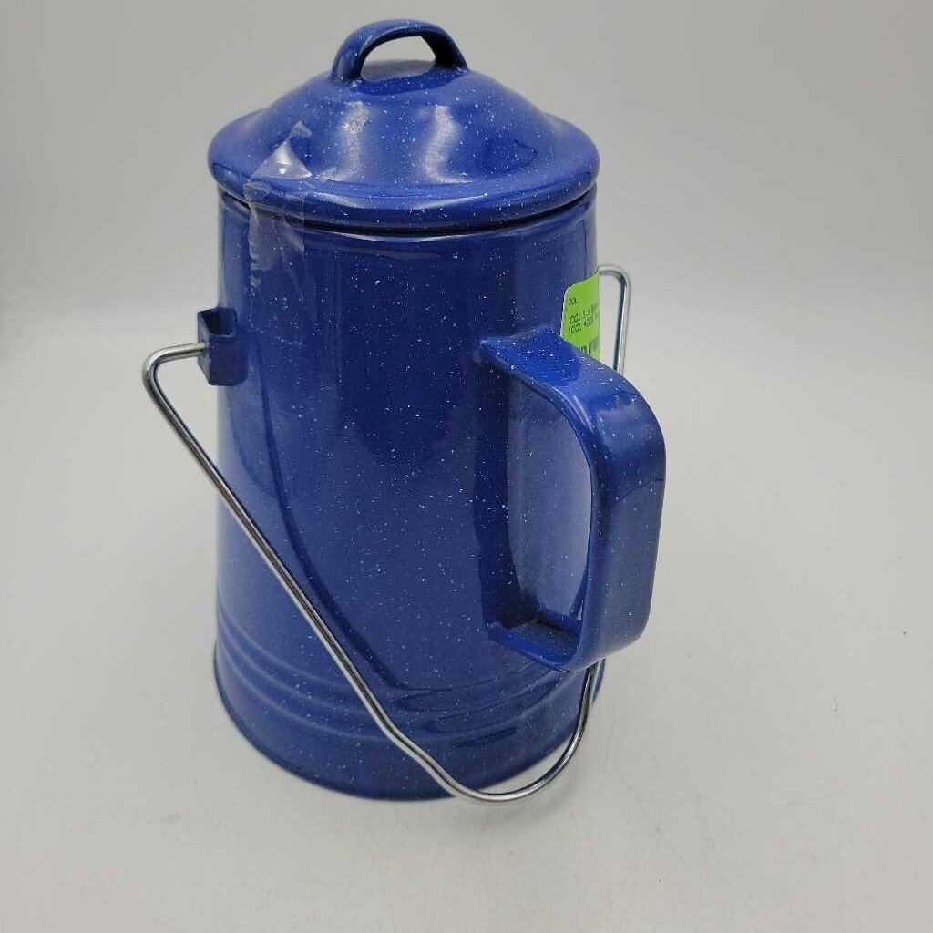 Blue Enamel Coffee Pot (COL #2203)