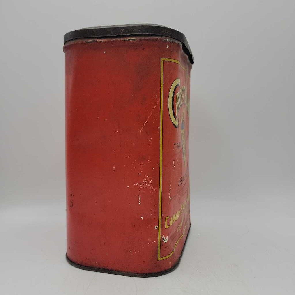 Crest Brand Canada Spice & Grocery Co London Ont.Tin (JEF)