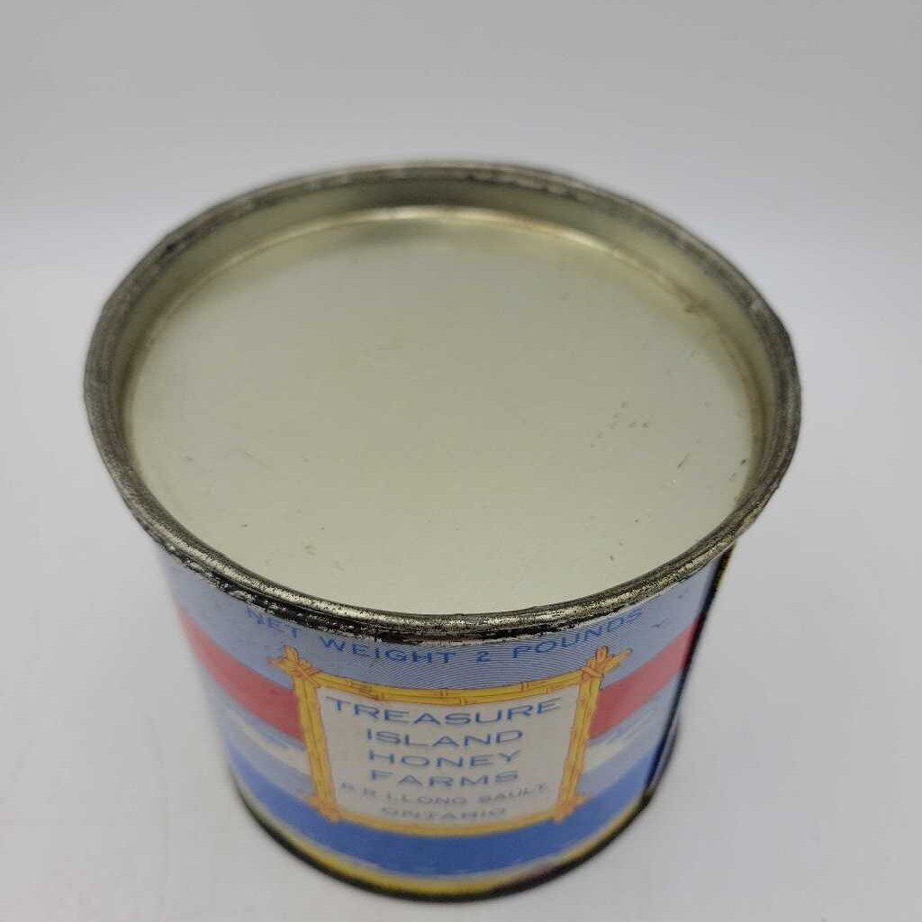 Treasure Island Honey Tin Long Sault Ontario 2 lbs (Jef)