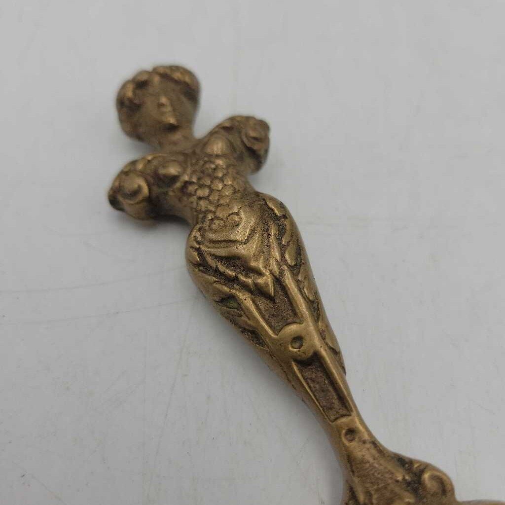 Solid Brass Victorian Lady Letter Opener (JAS)