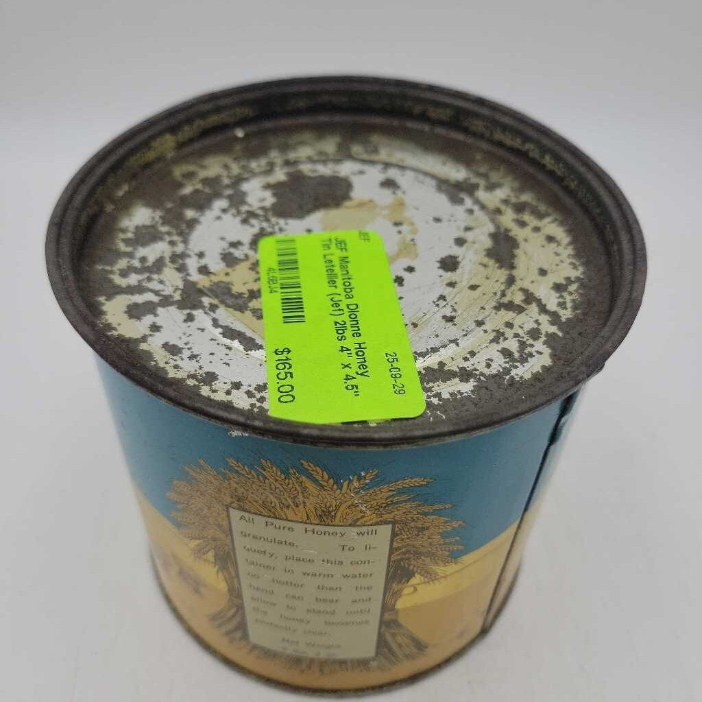 Manitoba Dionne Honey Tin Letellier (Jef) 2lbs
