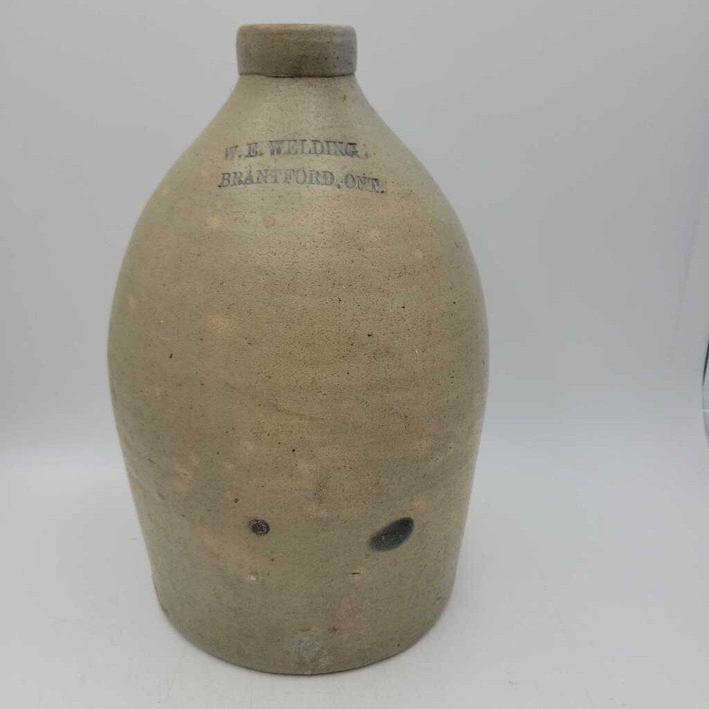 W E Welding Brantford On. One Gallon Jug (DEB)