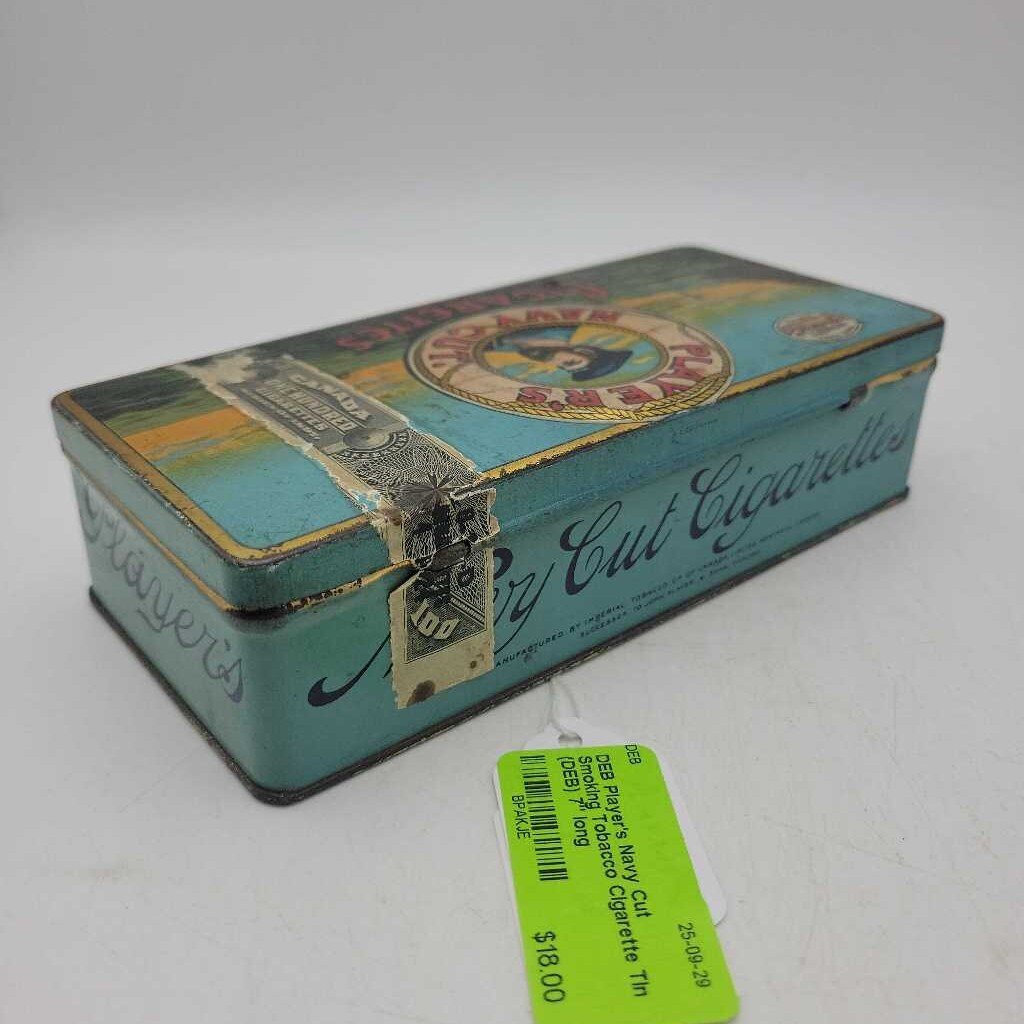 Player's Navy Cut Smoking Tobacco Cigarette Tin (DEB)