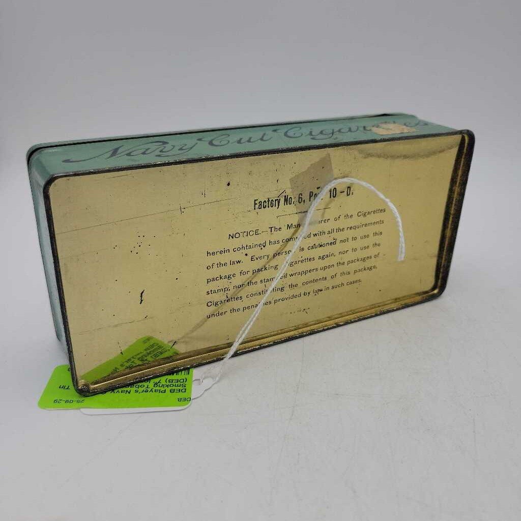 Player's Navy Cut Smoking Tobacco Cigarette Tin (DEB)