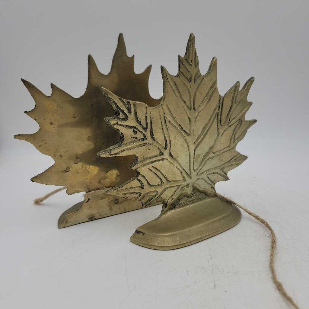 Brass leaf Bookends (M2) #526