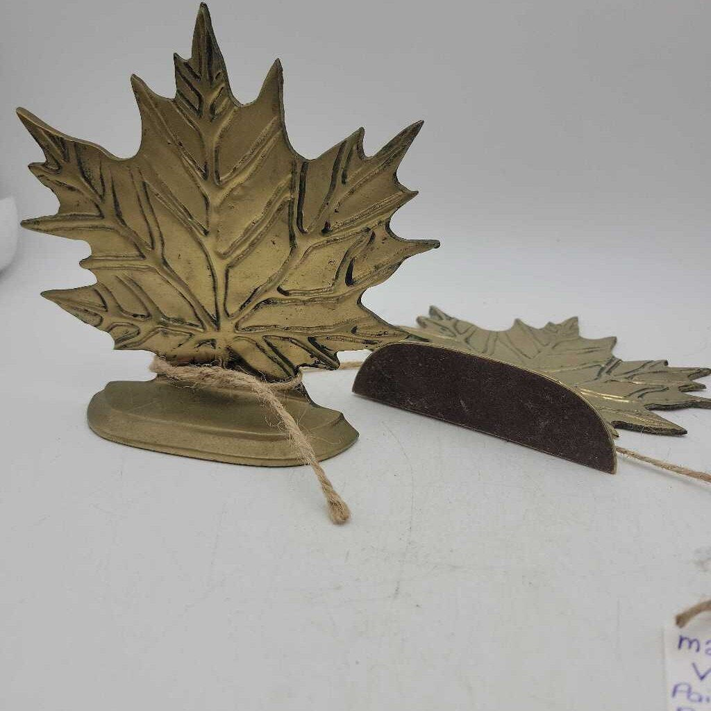 Brass leaf Bookends (M2) #526
