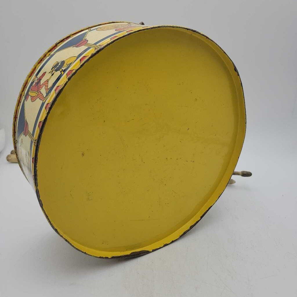 Toy Tin Drum With Sticks by GSW (JAS)