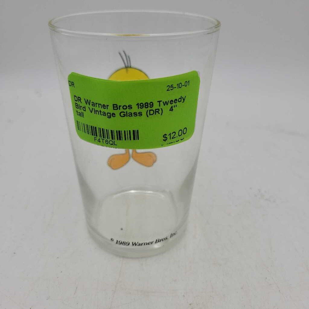 Warner Bros 1989 Tweedy Bird Vintage Glass (DR)