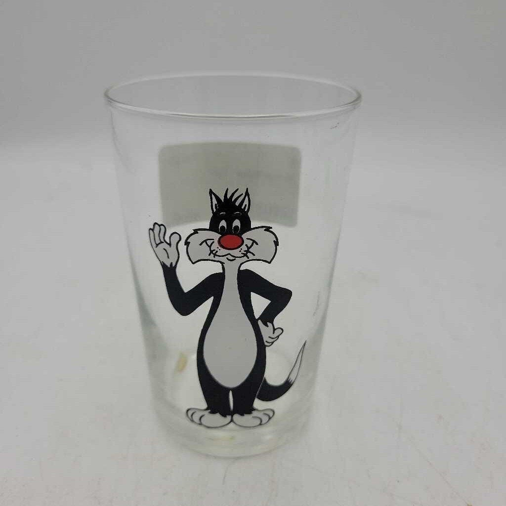 Warner Bros 1989 Sylvester Vintage Glass (DR)