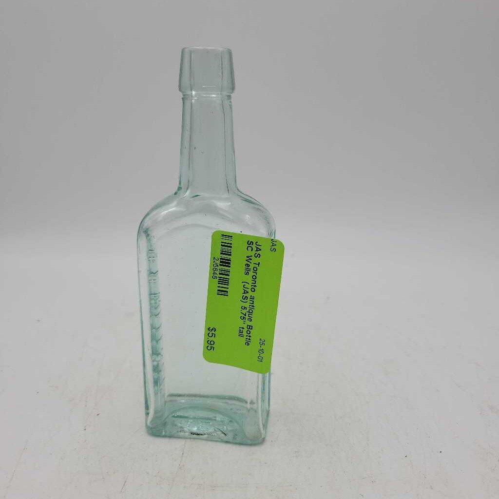 Toronto antique Bottle SC Wells (JAS)