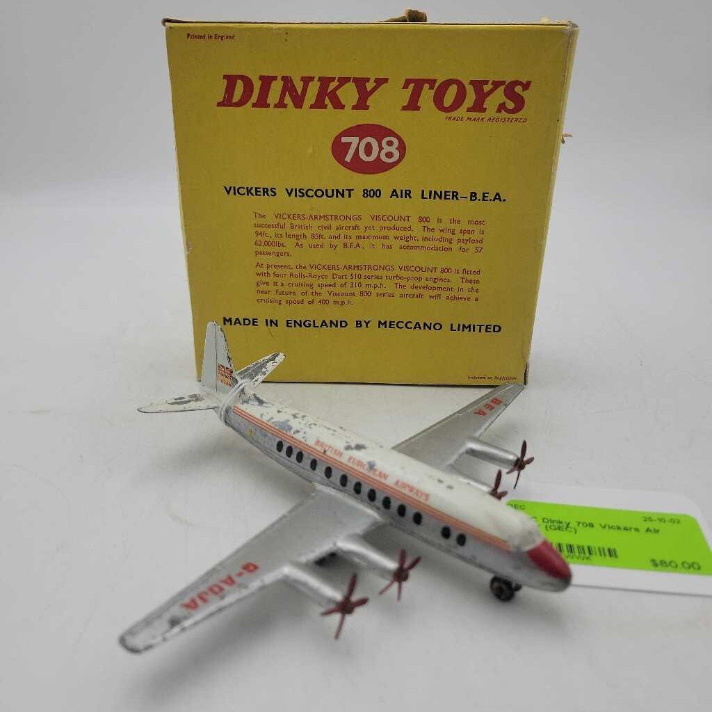 Dinky 708 Vickers Air Liner (GEC)
