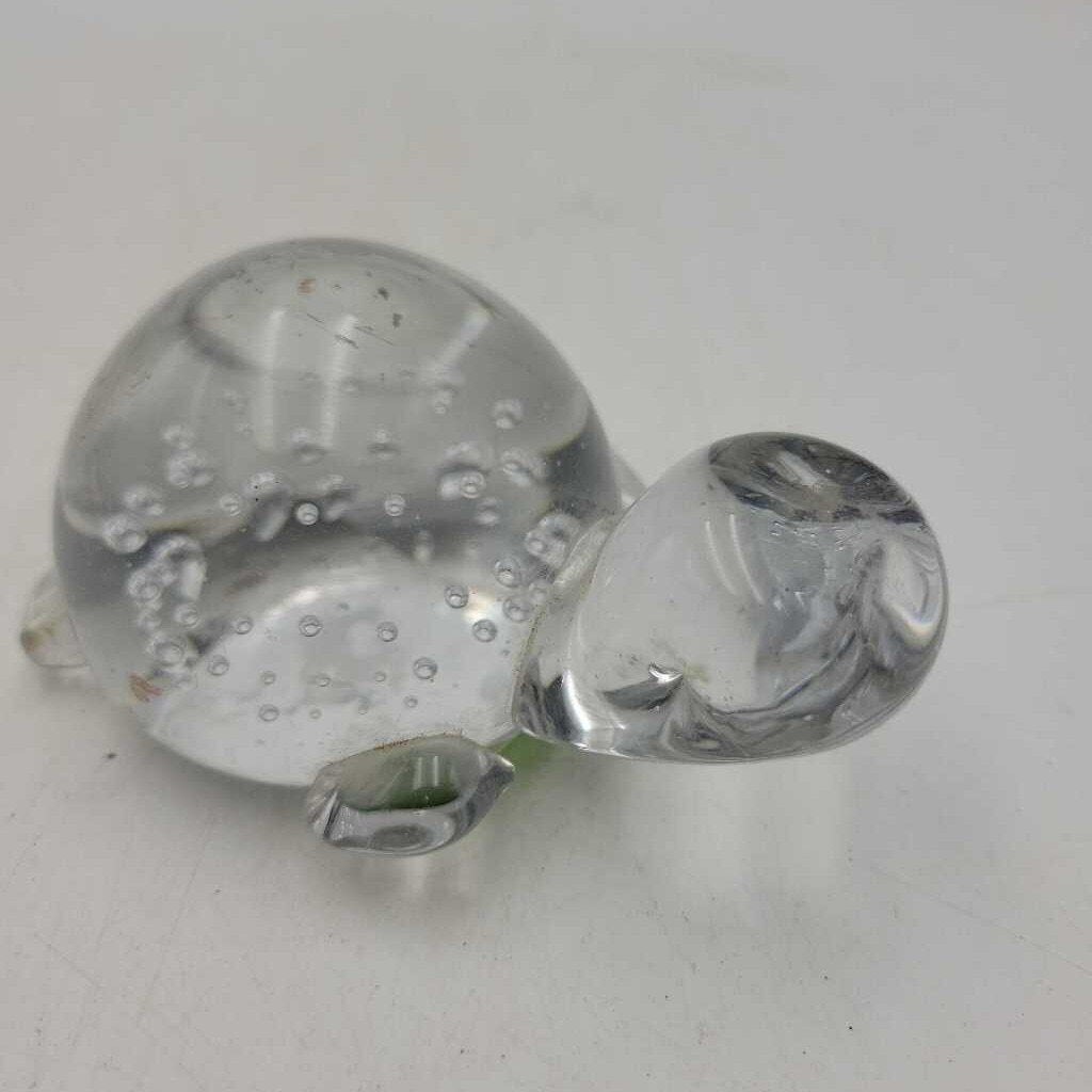 Solid Glass Turtle paper weight (DR)