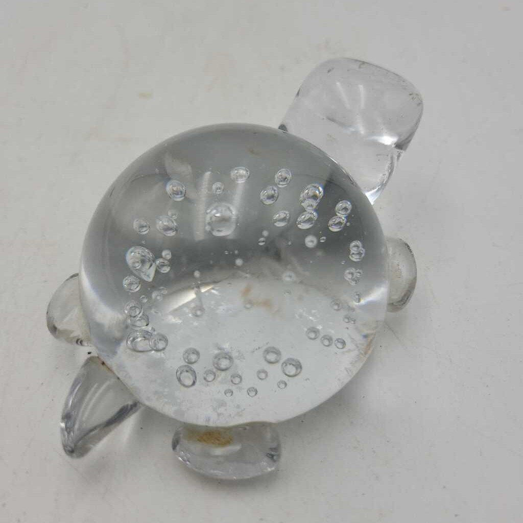 Solid Glass Turtle paper weight (DR)