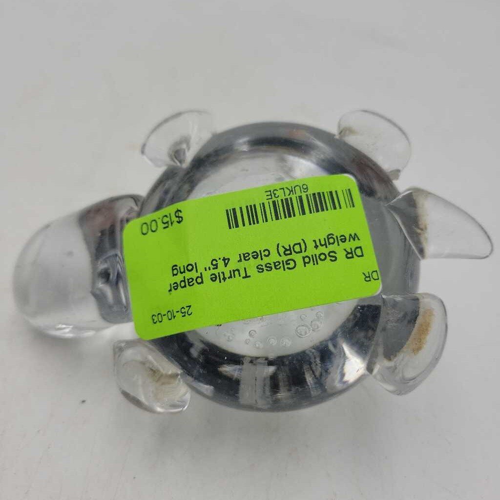 Solid Glass Turtle paper weight (DR)