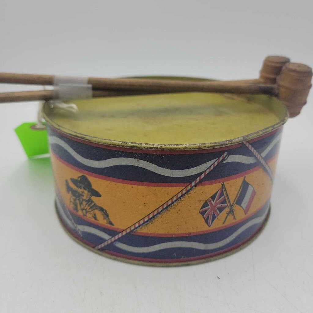 Toy Tin Drum With Sticks by Thomas Davidson Montreal (JAS)